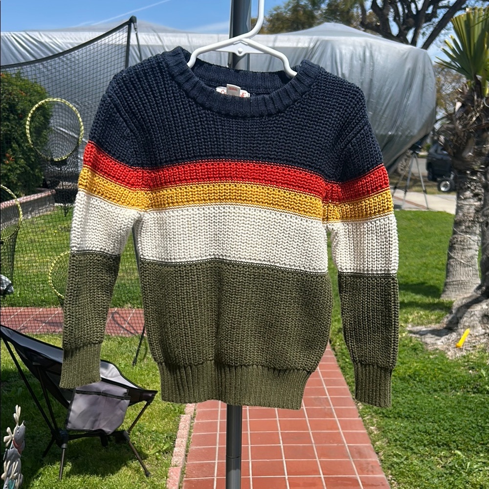 Striped Knit Sweater